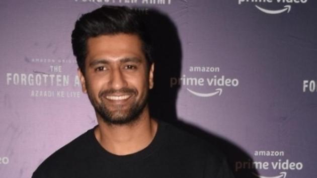 Actor Vicky Kaushal at the screening of his brother Sunny Kaushal's Amazon Prime web series The Forgotten Army.(IANS)