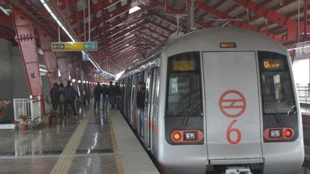 The Security Cell of the Delhi Metro Rail Corporation (DMRC) traced a suspect for alleged obscene behaviour and he was later on taken into custody.(Sakib Ali / Hindustan Times)