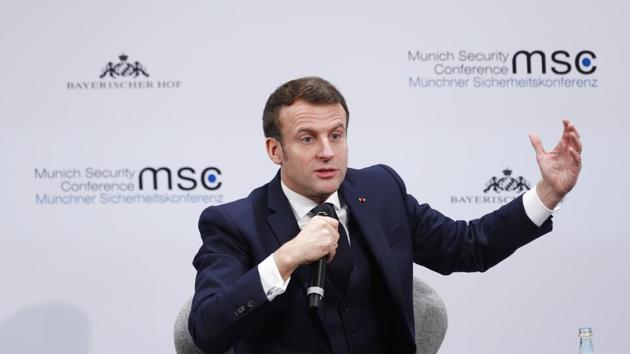 French president Emmanuel Macron’s call for a European “strategic dialogue” about the role of France’s nuclear weapons was dismissed by NATO chief Jens Stoltenberg. (Bloomberg image)
