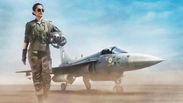 Tejas first look: Kangana Ranaut plays Air Force pilot in the film.(Instagram)