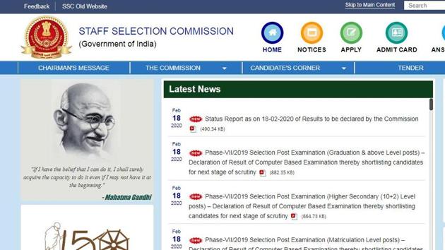 SSC Phase 7 result declared at ssc.nic.in, here’s how to check ...