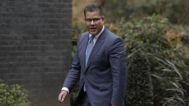 British lawmaker Alok Sharma, currently the Secretary of State for International Development arrives at 10 Downing Street in London. (AP) British lawmaker Alok Sharma, currently the Secretary of State for International Development arrives at 10 Downing Street in London. (AP)