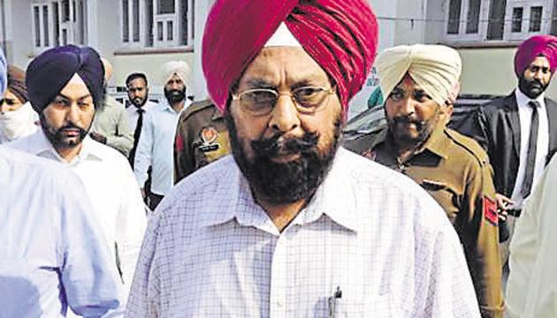 Retired deputy inspector general of police (DIG) Kultar Singh has been convicted for abetment to suicide.(Sameer Sehgal/HT Photo)