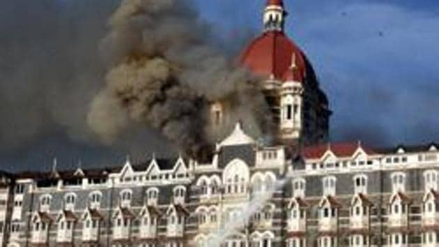 One hundred and sixty six people were killed and over 300 injured as 10 heavily-armed terrorists from Pakistan attacked at multiple locations in Mumbai on November 26, 2008.(HT File Photo)