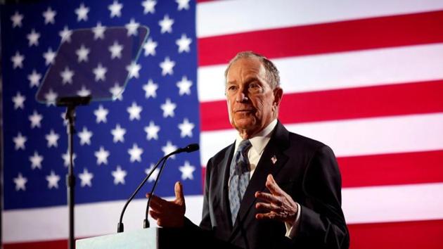Democratic presidential candidate Michael Bloomberg speaks during a campaign event at the Bessie Smith Cultural Center in Chattanooga, Tennessee. (REUTERS) Democratic presidential candidate Michael Bloomberg speaks during a campaign event at the Bessie Smith Cultural Center in Chattanooga, Tennessee. (REUTERS)