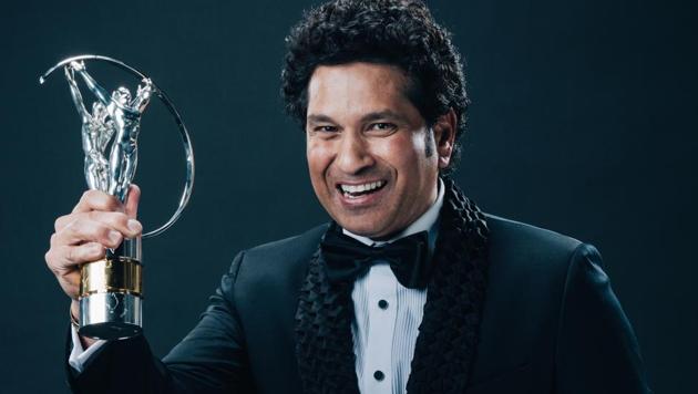 Laureus Best Sporting Moment winner Sachin Tendulkar poses with the trophy(Getty Images for Laureus) Laureus Best Sporting Moment winner Sachin Tendulkar poses with the trophy(Getty Images for Laureus)