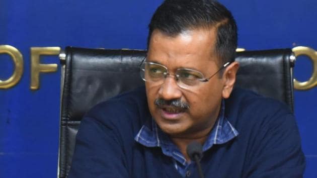 Arvind Kejriwal says he will ask the concerned department to take a swift decision on the permission to prosecute in the JNU sedition case.(HT Photo- Mohd Zakir)