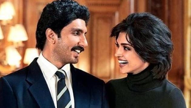 Deepika Padukone and Ranveer Singh as Romi Dev and Kapil Dev from Kabir Khan’s 83.(Instagram)