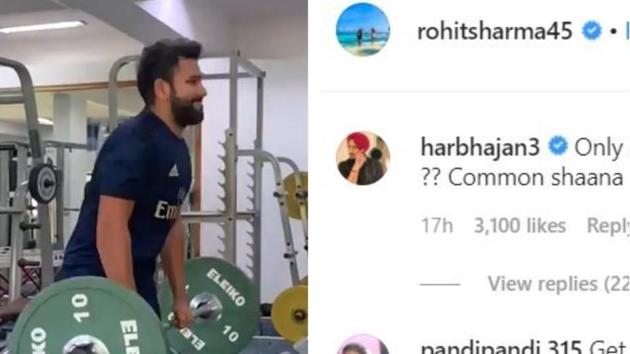 Harbhajan Singh trolled Rohit Sharma (HT collage) Harbhajan Singh trolled Rohit Sharma (HT collage)