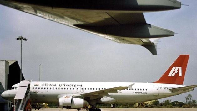 File picture of an Indian Airlines Airbus A320 jet sitting on the tarmac at New Delhi airport in this undated hand out photo. The board of Indian Airlines 27 March 2002 approved the acquisition of 43 aircraft from Airbus Industries valued at $2.2 billion. (AFP/HT Archives) File picture of an Indian Airlines Airbus A320 jet sitting on the tarmac at New Delhi airport in this undated hand out photo. The board of Indian Airlines 27 March 2002 approved the acquisition of 43 aircraft from Airbus Industries valued at $2.2 billion. (AFP/HT Archives)