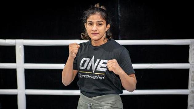 India's Ritu Phogat poses at the Fighting Bros Club ahead of her One Championship(via REUTERS)