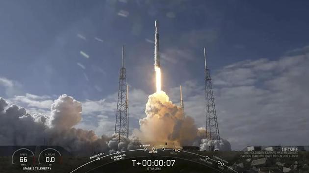 SpaceX announced a new partnership Monday to send four tourists deeper into orbit(AFP) SpaceX announced a new partnership Monday to send four tourists deeper into orbit(AFP)