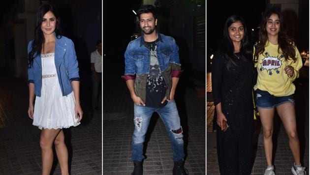 Katrina Kaif and Janhvi Kapoor attended the screening of Vicky Kaushal’s Bhoot - Part One: The Haunted Ship.(Varinder Chawla) Katrina Kaif and Janhvi Kapoor attended the screening of Vicky Kaushal’s Bhoot - Part One: The Haunted Ship.(Varinder Chawla)