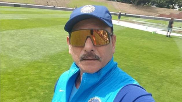 India head coach Ravi Shastri at Wellington(Twitter)