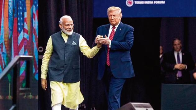 Trump and Modi will jointly address the “Namaste Trump” event (Bloomberg) Trump and Modi will jointly address the “Namaste Trump” event (Bloomberg)