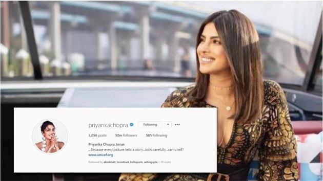 Priyanka Chopra clocked 50 million followers on Thursday.