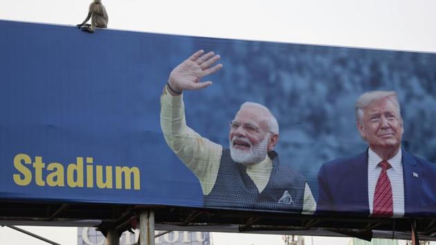 Donald Trump’s India visit: The Motera cricket stadium, the largest in the world, can accommodate around 100,000-120,000 people at full capacity, said BJP spokesperson Krishan Singh Solanki. (AP) Donald Trump’s India visit: The Motera cricket stadium, the largest in the world, can accommodate around 100,000-120,000 people at full capacity, said BJP spokesperson Krishan Singh Solanki. (AP)