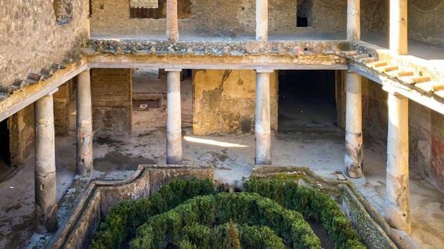 Kicked off in 2014, the restoration enlisted teams of archaeologists, architects, engineers, geologists and anthropologists and cost $113 million, largely covered by the European Union. The project was initiated after UNESCO warned in 2013 it could strip the site of its World Heritage status after a series of collapses blamed on lax maintenance and bad weather. (Press Office of the Pompei Archaeological Park / AFP)