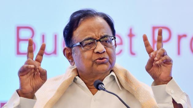 In a series of tweets, senior Congress leader and former Finance Minister P Chidambaram said that making crop insurance voluntary for loanee farmers is another retrograde step.(Press Trust of India)