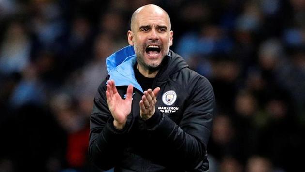 Manchester City manager Pep Guardiola reacts (REUTERS) Manchester City manager Pep Guardiola reacts (REUTERS)