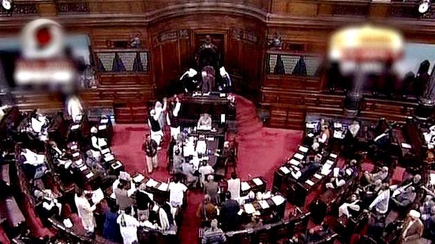 Members of Rajya Sabha during the ongoing session of parliament in New Delhi. (PTI) Members of Rajya Sabha during the ongoing session of parliament in New Delhi. (PTI)