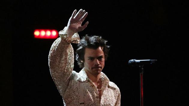Harry Styles performs at the Brit Awards at the O2 Arena in London, Britain. (REUTERS) Harry Styles performs at the Brit Awards at the O2 Arena in London, Britain. (REUTERS)