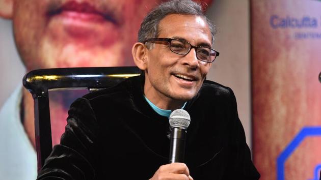 Kolkata, India - January 27, 2020: Nobel laureate Abhijit Banerjee interacts with the crowd at South Club, in Kolkata, West Bengal, India, on Monday, January 27, 2020. He was made an honorary member of South Club. (Photo by Samir Jana / Hindustan Times)