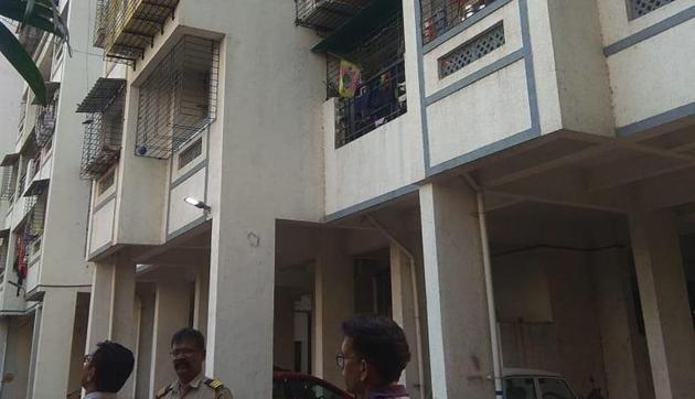 Four members of a family were found dead in their rented flat at Shiva Corner Society, Sector-9 in Taloja Phase One. (HT Photos/Bachchan Kumar) Four members of a family were found dead in their rented flat at Shiva Corner Society, Sector-9 in Taloja Phase One. (HT Photos/Bachchan Kumar)