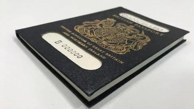 The issue became another battleground of the Brexit war after the government announced in 2017 it would return to traditional blue passports “to restore national identity”. (REUTERS) The issue became another battleground of the Brexit war after the government announced in 2017 it would return to traditional blue passports “to restore national identity”. (REUTERS)