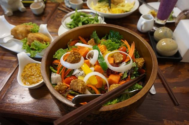 Fermented soybean cakes or Tempeh from Indonesia look like a burger patty and is often used as a meat substitute.