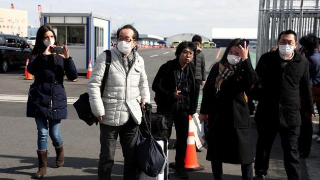 Japan has confirmed more than 750 cases of the new virus, which first emerged in China, including 634 from the Diamond Princess, which docked and was quarantined in Yokohama, near Tokyo.(REUTERS)