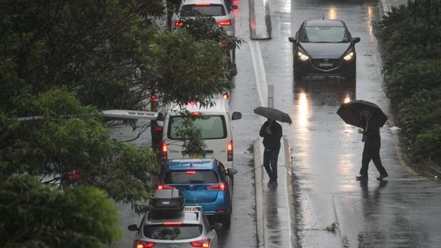 The eighth western disturbance (WD) of February hit northwest India on Thursday, bringing thundershowers to the northern plains, including Delhi NCR.(REUTERS)