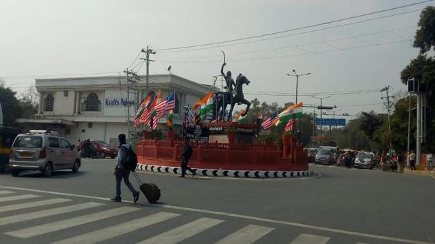 Agra decks up for Trump’s visit and an elaborate security cover has been planned (HT Photo) Agra decks up for Trump’s visit and an elaborate security cover has been planned (HT Photo)