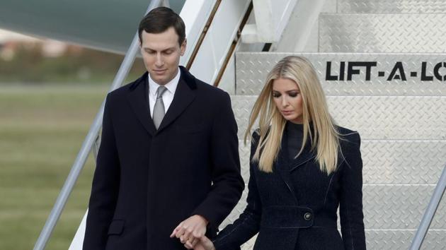 Ivanka and her husband Jared Kushner are part of a 12-member delegation accompanying the US President to his maiden two-day visit to India beginning on Monday. (AP) Ivanka and her husband Jared Kushner are part of a 12-member delegation accompanying the US President to his maiden two-day visit to India beginning on Monday. (AP)