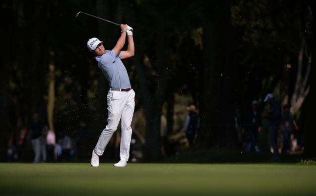 Justin Thomas plays a shot the WGC - Mexico Championship golf tournament.(USA TODAY Sports)