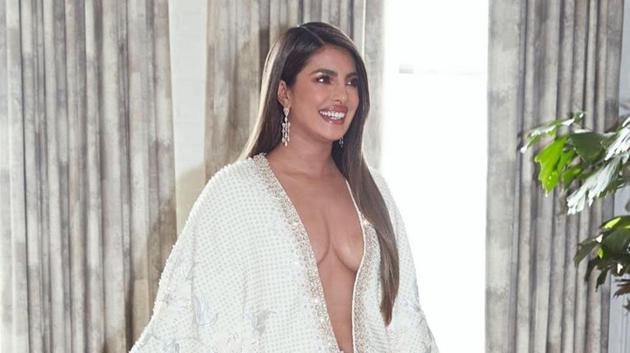 Priyanka who made a comeback on the ramp at the finale or Blenders Pride Fashion Tour last week, opened up about the feeling of returning on the runway and shared her fashion statement.(INSTAGRAM)