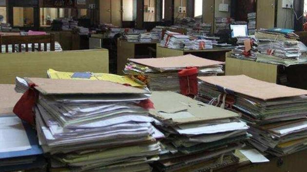 A view of files lying in office. (HT representative photo) A view of files lying in office. (HT representative photo)