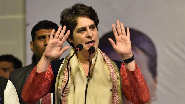 “Mahatma Gandhi’s country is a country of peace,” Priyanka tweeted from her official handle. (Sanjeev Verma/HT PHOTO) “Mahatma Gandhi’s country is a country of peace,” Priyanka tweeted from her official handle. (Sanjeev Verma/HT PHOTO)