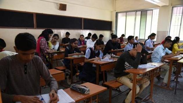 Two officials of a city school have been arrested after Class X students could not write their Board exams on Monday since the institution allegedly lacked CBSE affiliation. (HT file) Two officials of a city school have been arrested after Class X students could not write their Board exams on Monday since the institution allegedly lacked CBSE affiliation. (HT file)