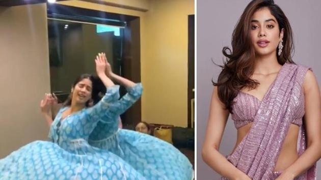 Janhvi Kapoor posted a video of her dance practice.