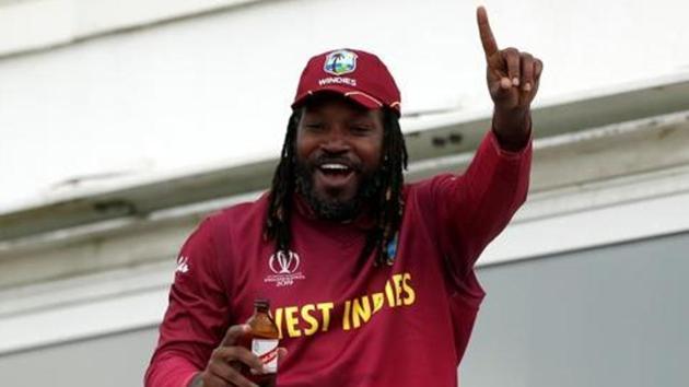 West Indies' Chris Gayle celebrates after the match.(Action Images via Reuters)