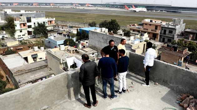 In 2012, many residents had first complained of “tremors”. About 70 houses had developed cracks, which the residents attributed to the Metro trains running underground. “Those days it was like low intensity quakes, and it was hard to sleep. But things improved with the Metro reducing the train speeds on the route. But there are portions in our house that still develop cracks over a period of time,” says Solanki. (Vipin Kumar / HT Photo)