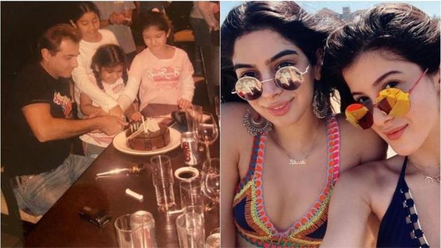 Sanjay Kapoor’s cake got hijacked by Janhvi, Khushi and Shanaya. Sanjay Kapoor’s cake got hijacked by Janhvi, Khushi and Shanaya.