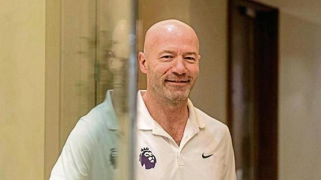 Former England and Newcastle striker Alan Shearer was in Mumbai on Wednesday (Aalok Soni/ht photo) Former England and Newcastle striker Alan Shearer was in Mumbai on Wednesday (Aalok Soni/ht photo)