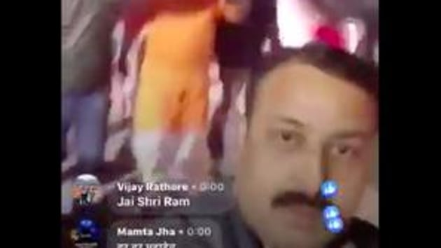 The video was tweeted by the Aam Aadmi Party (AAP)’s Rajya Sabha Member Sanjay Singh.(Screengrab from video) The video was tweeted by the Aam Aadmi Party (AAP)’s Rajya Sabha Member Sanjay Singh.(Screengrab from video)