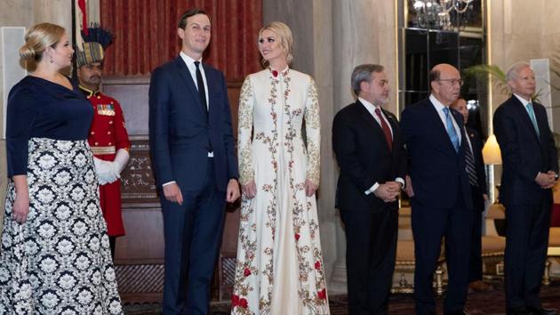 Ivanka Trump wearing the anarkali designed by Rohit Bal(REUTERS)