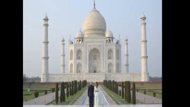 Post the visit, Melania Trump shared a video montage of their Taj visit on Twitter.(Twitter/@FLOTUS)