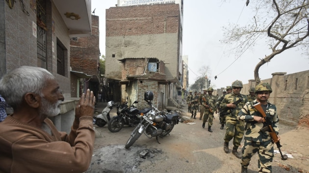 The north-east district, which covers areas such as Jafrabad, Maujpur, Babarpur, Chand Bagh, Brijpuri and Gokalpuri, witnessed the worst communal riots Delhi has seen in over three decades.(Photo: Biplov Bhuyan/ Hindustan Times) The north-east district, which covers areas such as Jafrabad, Maujpur, Babarpur, Chand Bagh, Brijpuri and Gokalpuri, witnessed the worst communal riots Delhi has seen in over three decades.(Photo: Biplov Bhuyan/ Hindustan Times)