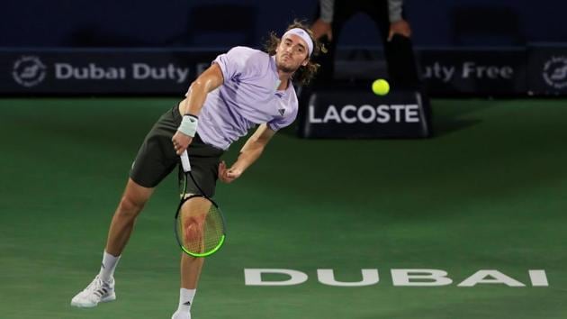 Greece's Stefanos Tsitsipas in action during his quarter final match against Germany's Jan-Lennard Struff REUTERS/Thaier Al-Sudani(REUTERS)