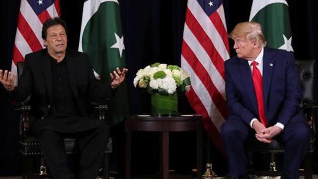 Pakistan Prime Minister Imran Khan with United States President Donald Trump.(REUTERS)